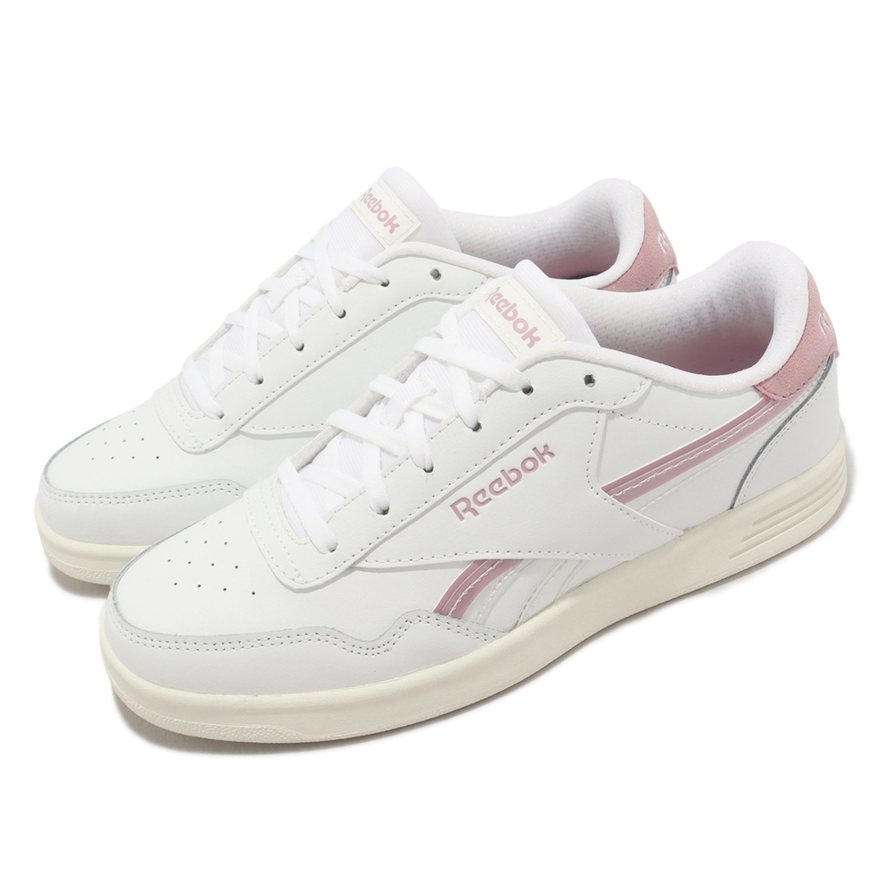 Reebok 休閒鞋 Royal Techque T 女鞋 白 粉紅 皮革 復古 麂皮 百搭 小白鞋 GZ6050