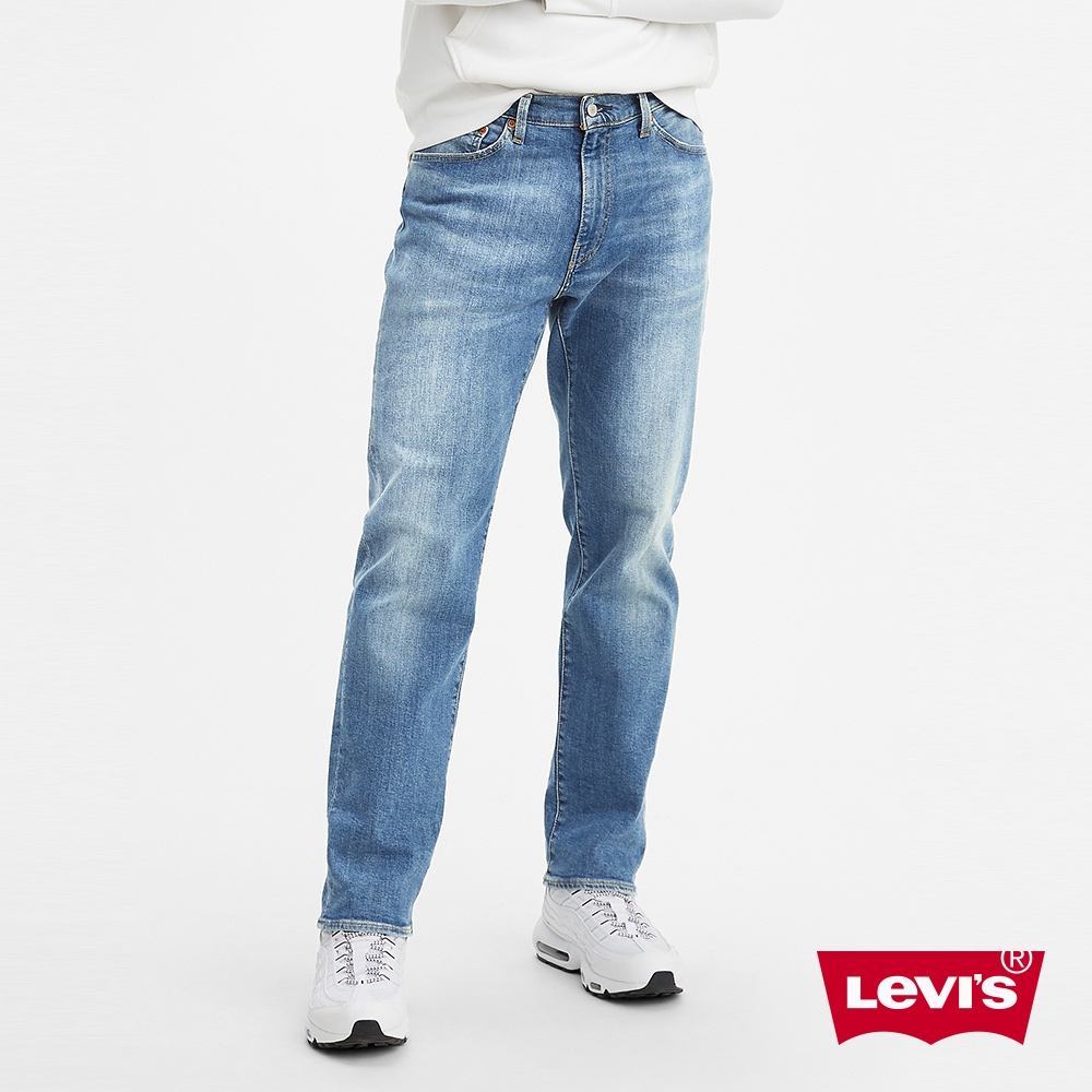 Levis 男款 上寬下窄 541舒適錐形牛仔褲 / 淺藍水洗 / 彈性布料