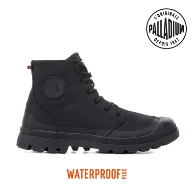 PALLADIUM PAMPA RCYCL LITE+WP+ ZIP再生科技輕量拉鍊橘標防水靴-中性-黑