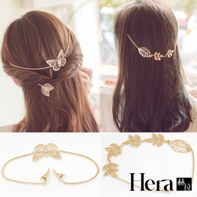 【HERA赫拉】氣質女神金色後掛式髮箍/髮帶-2款