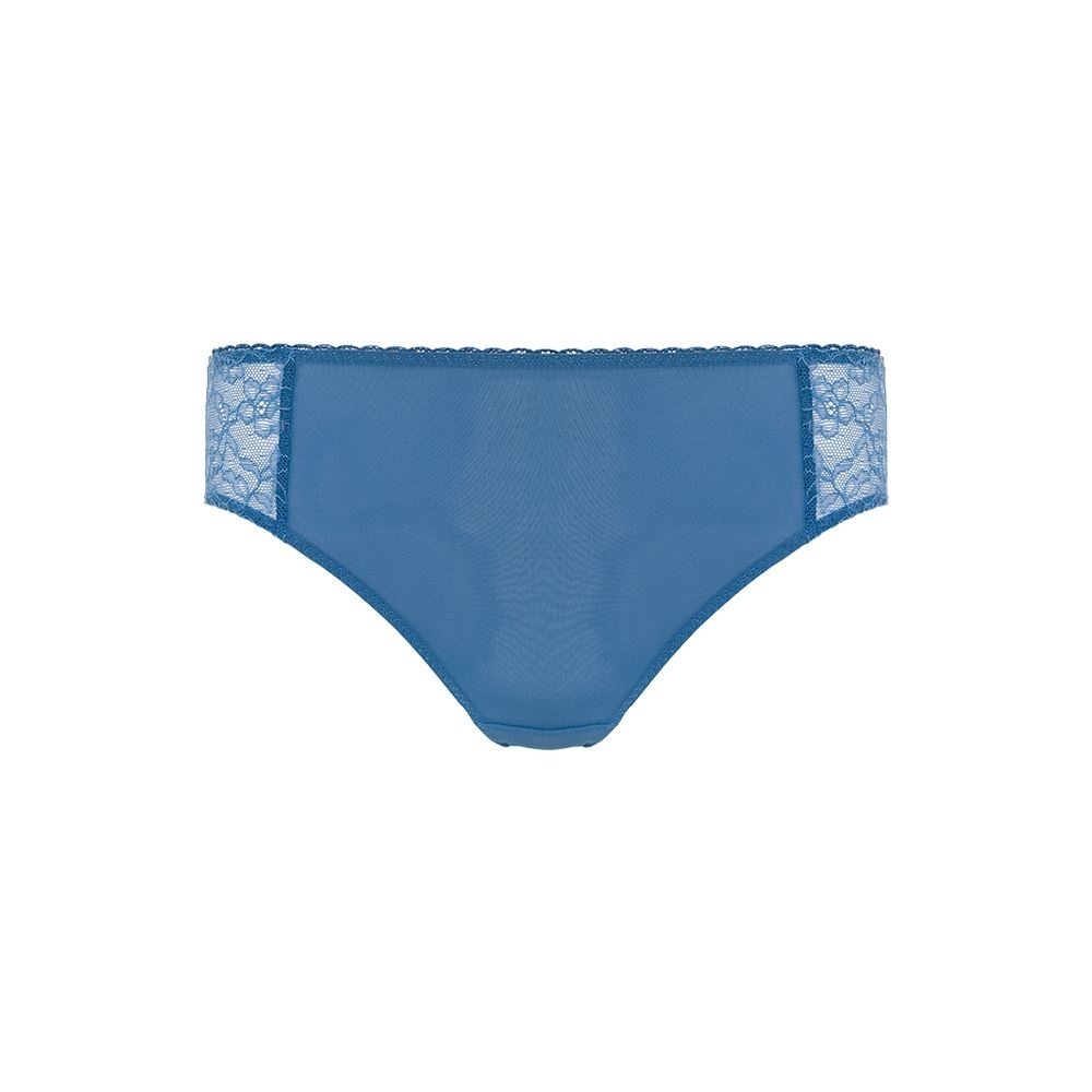 黛安芬-時尚嚴選系列 中腰三角內褲 M-EL 氣質藍