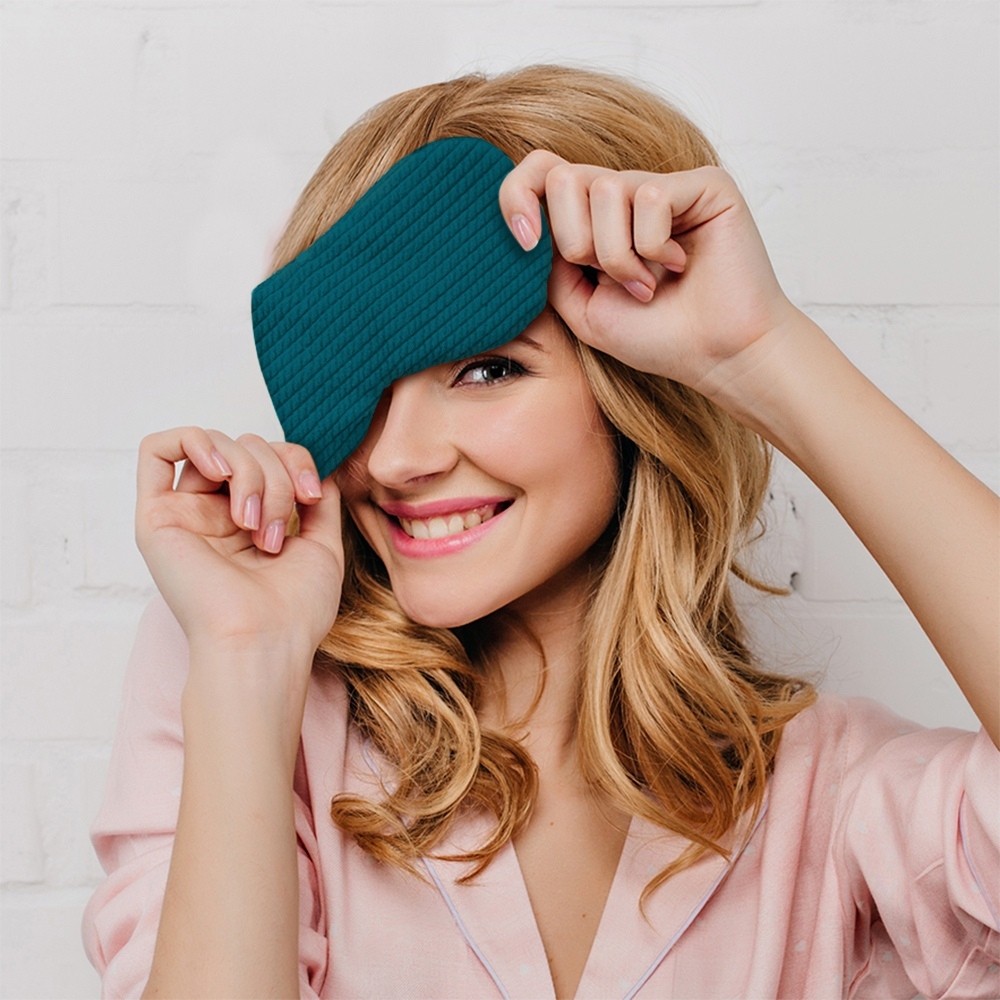 《DQ》親膚安眠眼罩(藍) | 睡眠眼罩 遮光眼罩