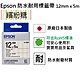 EPSON LK-4EBY Pattern系列繽紛糖果底黑字標籤帶(寬度12mm) product thumbnail 1