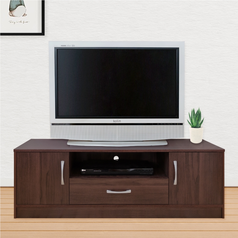 《HOPMA》DIY巧收現代雙門電視櫃/收納櫃-寬120.3 x深36.3 x高40cm