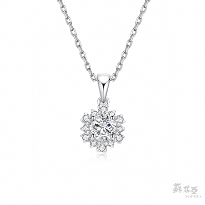SOPHIA 蘇菲亞珠寶 - 花火 30分 F/VVS1 18K金 鑽石項墜