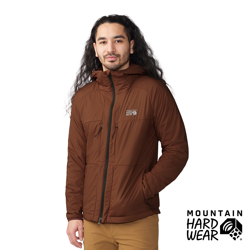 【美國Mountain Hardwear】 Kor AirShell Warm Jacket 輕量防風防潑水保暖連帽外套 男款 氧化鉛紅 #1985021