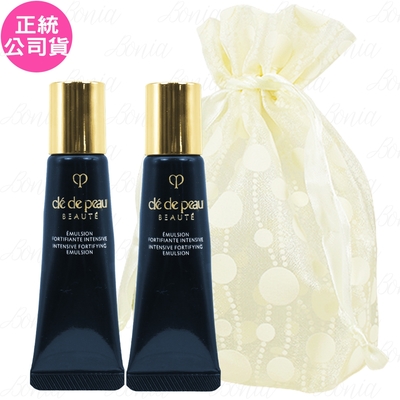 cle de peau beaute 肌膚之鑰 精萃光采修護精華乳(12ml)*2旅行袋組(公司貨)