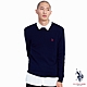 U.S. POLO ASSN. 男款100%羊毛衫-藏藍色 product thumbnail 1