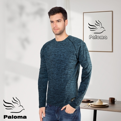 Paloma輕著刷毛保暖衣-藍 發熱衣 長袖上衣 長袖衫 長袖T恤