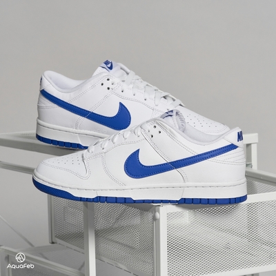 Nike Dunk Low White 男 皇家藍 潮流 運動 低筒 休閒 穿搭 休閒鞋 DV0831-104