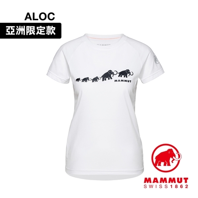 【Mammut 長毛象】QD Logo Print T-Shirt AF 輕便LOGO短T 女款 白PRT3 #1017-02021