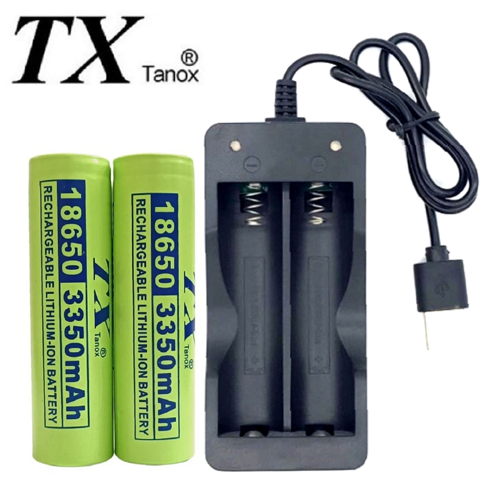 TX特林3350mAh18650鋰充電池2入附USB充電器(LI3350-2-USB) | 戶外電源