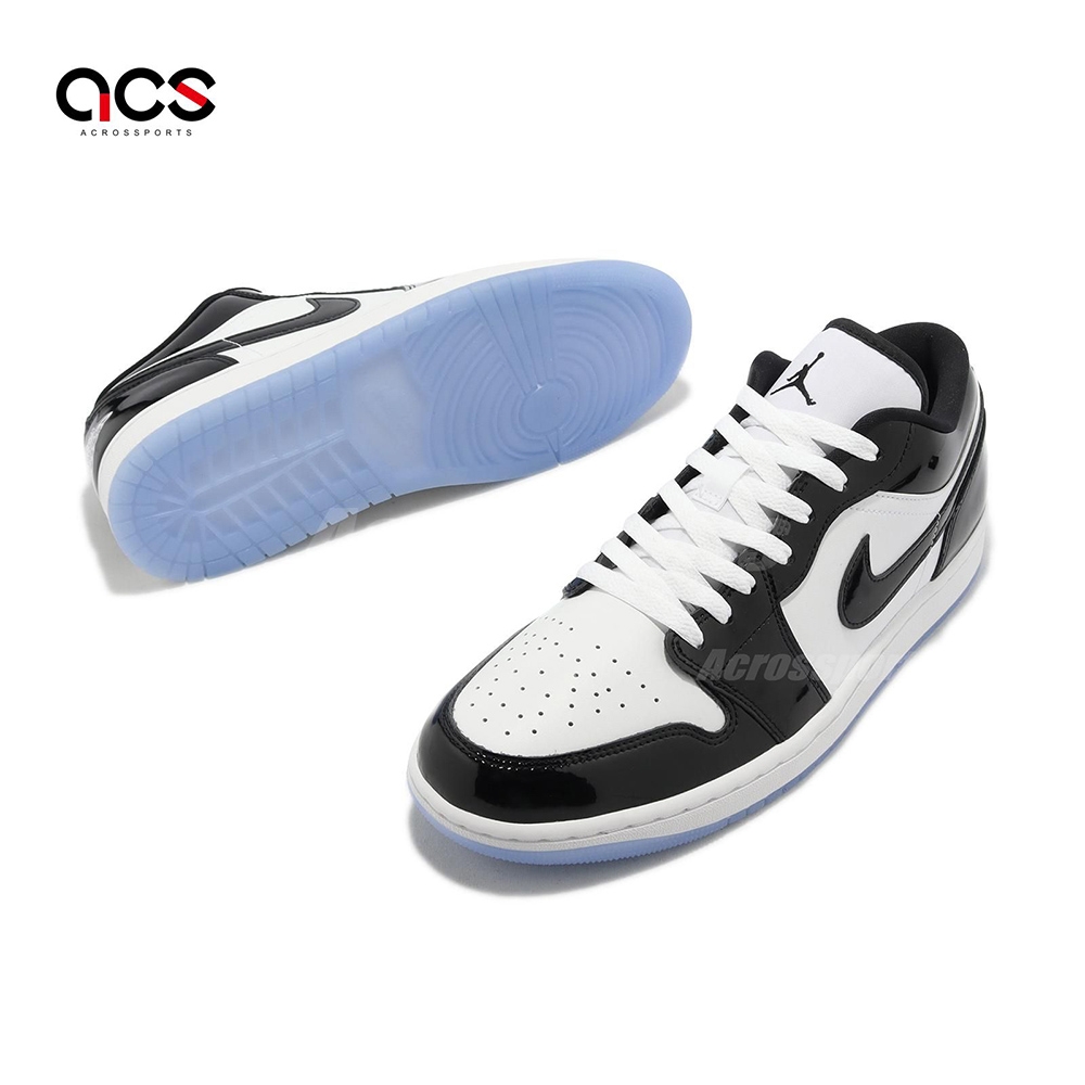 Nike Air Jordan 1 Low SE Concord 漆皮黑白男鞋AJ1 休閒鞋DV1309-100