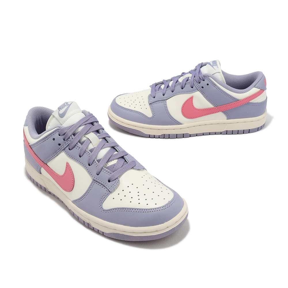 Nike 休閒鞋Wmns Dunk Low 白紫Indigo Haze 女鞋薰衣草DD1503-500