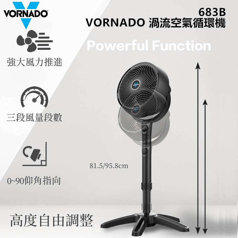 美國VORNADO沃拿多 683-TW 高腳渦流空氣循環機