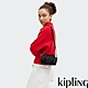 Kipling 經典黑菱格紋印花輕巧圓筒手提肩背兩用包-BINA MINI product thumbnail 1