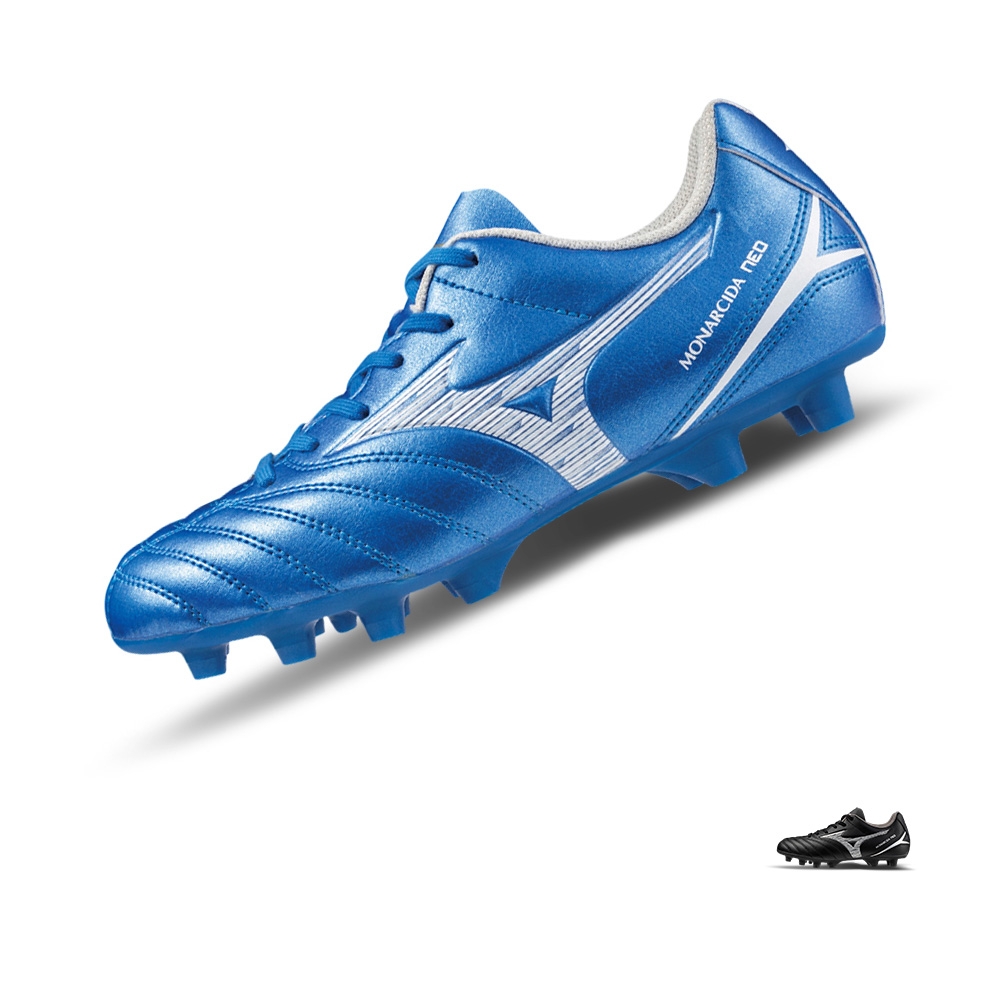 【MIZUNO美津濃】美好運動 兒童足球鞋  MONARCIDA NEO III SELECT Jr 24AW（P1GB242527/P1GB242503) (P1GB242527 藍/寬楦)