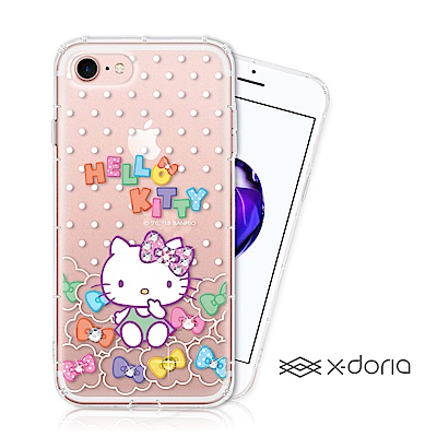 Hello Kitty iPhone 7/8 彩繪水鑽手機空壓殼 - 雲朵