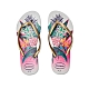 Havaianas Slim Tropical 女鞋 白金色 花卉 夾腳拖 人字拖 拖鞋 4122111-0001W product thumbnail 1