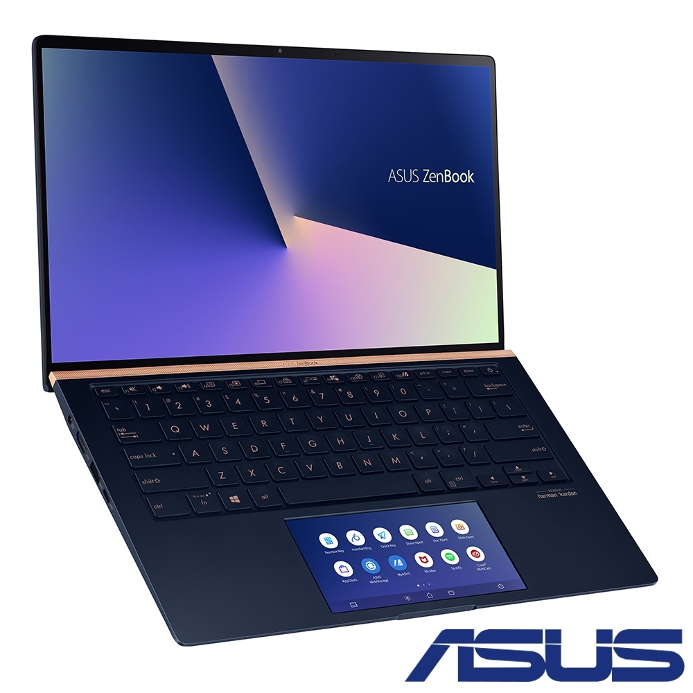 (含Office 365組合) ASUS UX434FQ 14吋筆電(i7-10510U/MX350/16G/1T SSD/ZenBook 14/皇家藍)ASUS ZenBook 系列