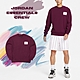 Nike 大學T Jordan Essential 衛衣 棗紅 白 男女款 薄刷毛 重磅 長袖上衣 FB3910-680 product thumbnail 1