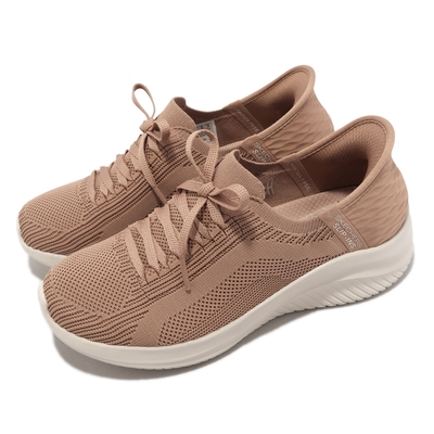 Skechers 休閒鞋 Ultra Flex 3.0 Slip-Ins 女鞋 卡其 瞬穿科技 輕量 套入式 149710TAN