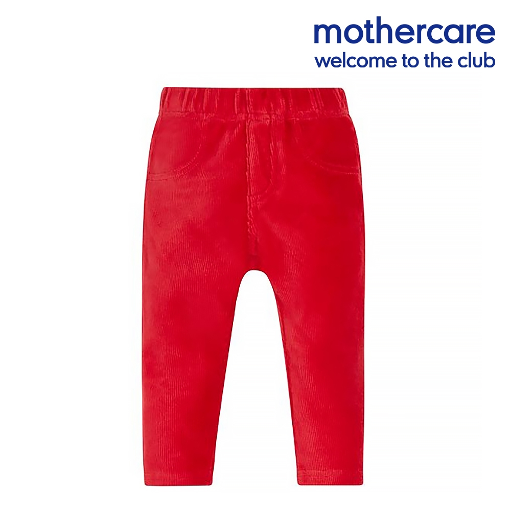 mothercare 專櫃童裝 紅色經典條絨褲/長褲 (12-18個月)