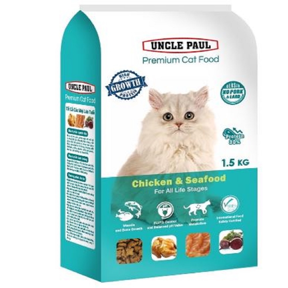 【2入】UNCLE PAUL保羅叔叔高級貓糧-全齡貓-雞肉海鮮 1.5KG