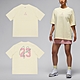 Nike 短袖 Jordan Tee 女款 黃 粉 棉質 寬鬆 喬丹 短T 棉T HJ3963-113 product thumbnail 1