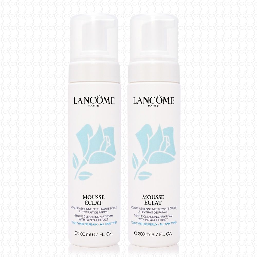 LANCOME蘭蔻 晶透潔顏泡沫200ml*2