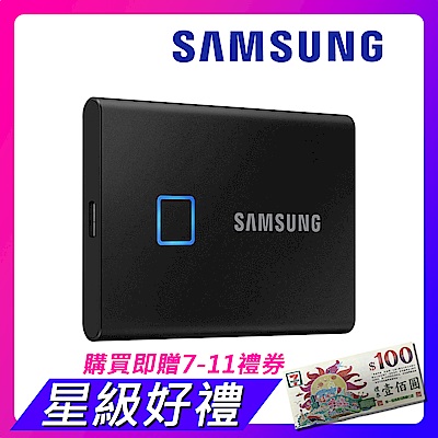 SAMSUNG 三星T7 Touch 500G USB 3.2 Gen 2移動固態硬碟 經典黑 (MU-PC500K/WW)