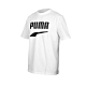 PUMA 男流行系列短袖T恤-純棉 大LOGO 慢跑 路跑 歐規 休閒 59762602 白黑 product thumbnail 1