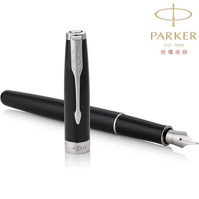 PARKER 派克 卓爾系列 麗雅黑白夾 F尖 鋼筆