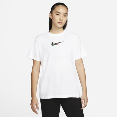 NIKE 上衣 女款 短袖上衣 運動 AS W NSW TEE BF VDAY 白 DN5887-100