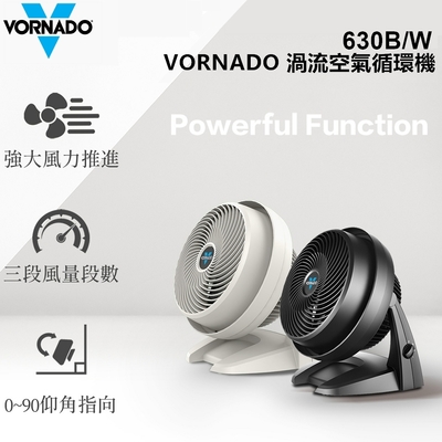 【美國VORNADO沃拿多渦流空氣循環機】630W/白色(適用5-8坪)