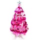 摩達客 4尺特級粉紅色松針葉聖誕樹 (銀紫色系配件)(不含燈) product thumbnail 1
