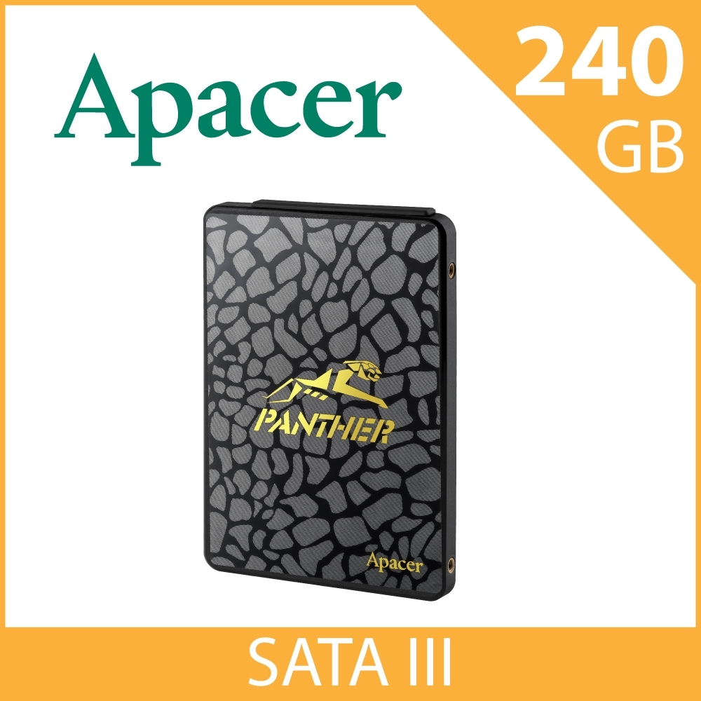 Apacer  AS340系列  PANTHER黑豹 SATA III 固態硬碟 240G