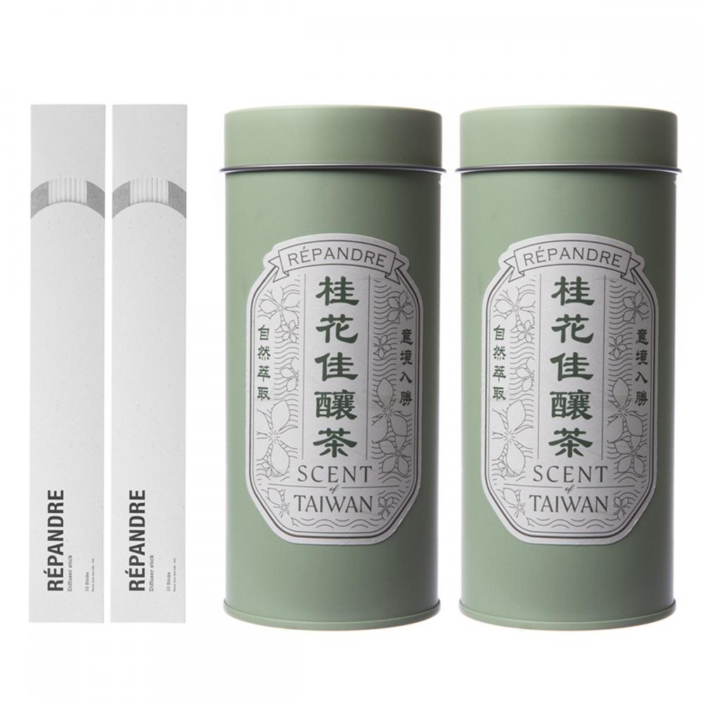 hoi! 台灣茶香氛 精油擴香220ml-桂花佳釀茶(2入組) (H014297026)