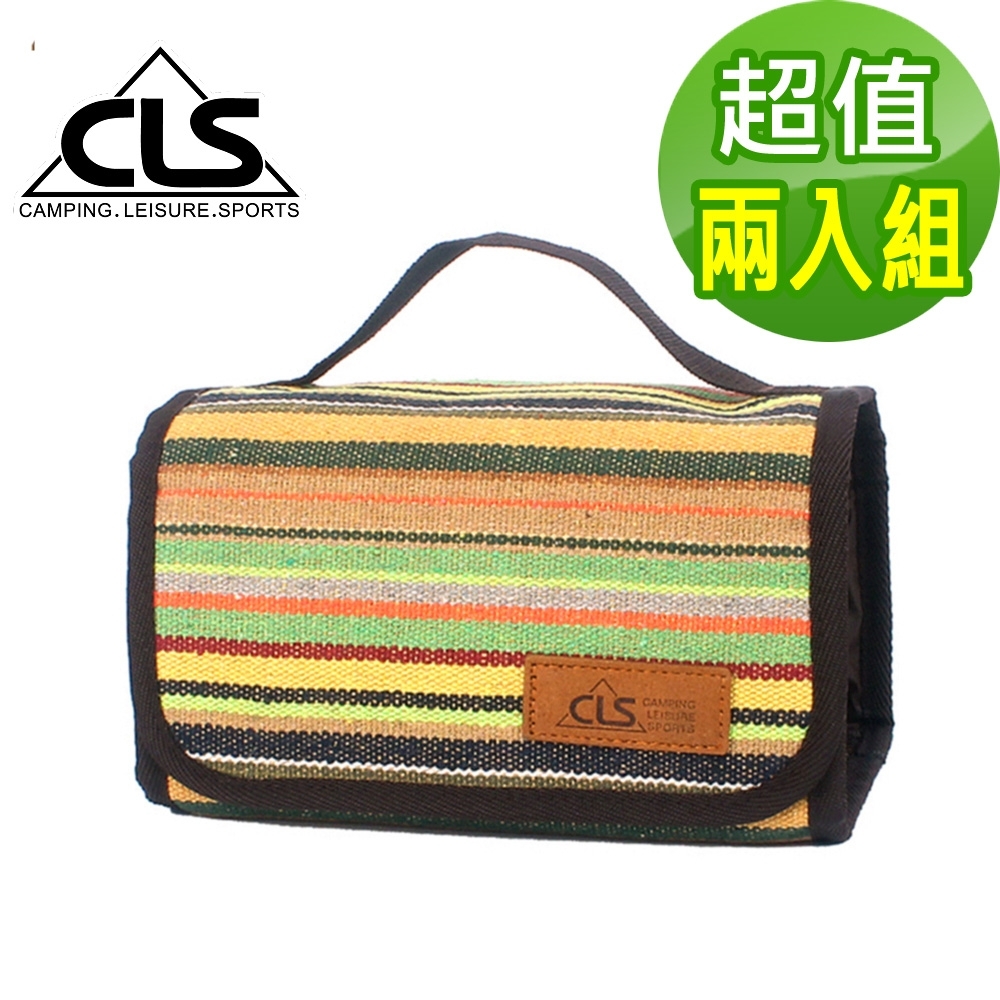 韓國CLS 民族風摺疊洗漱包 洗滌包 盥洗包(兩入組) product image 1