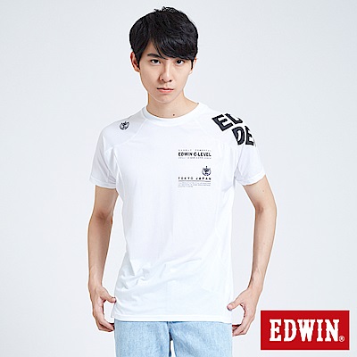 EDWIN 東京系列涼感機能短袖T恤-男-白色