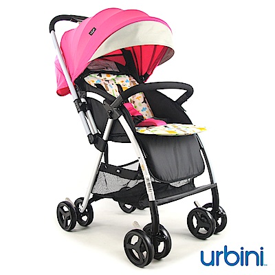 urbini 時尚輕巧嬰兒推車-粉紅