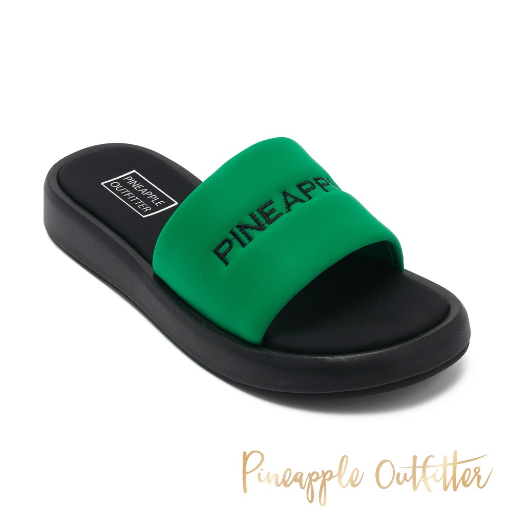 Pineapple Outfitter-RIGG 品牌布面厚底拖鞋-綠色