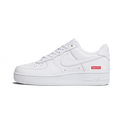 Nike Air Force X Supreme White 白色 聯名款 限定設計鞋帶 休閒鞋 男女鞋 CU9225-100