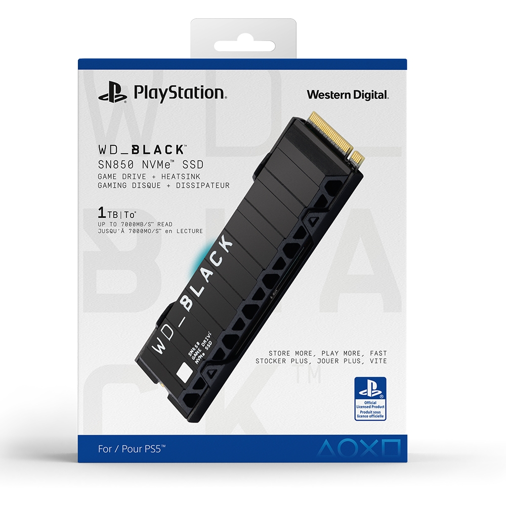 WD_BLACK SN850 NVMe SSD 1TB 固態硬碟FOR PS5 -OFFICIALLY LICENSED