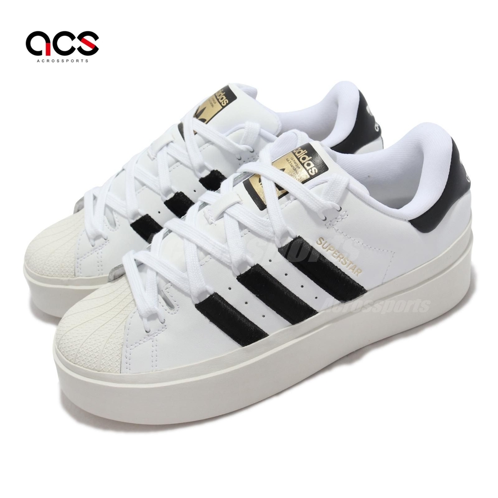 adidas 休閒鞋 Superstar Bonega 女鞋 愛迪達 厚底 增高 貝殼頭 球鞋 穿搭 白 黑 GY5250