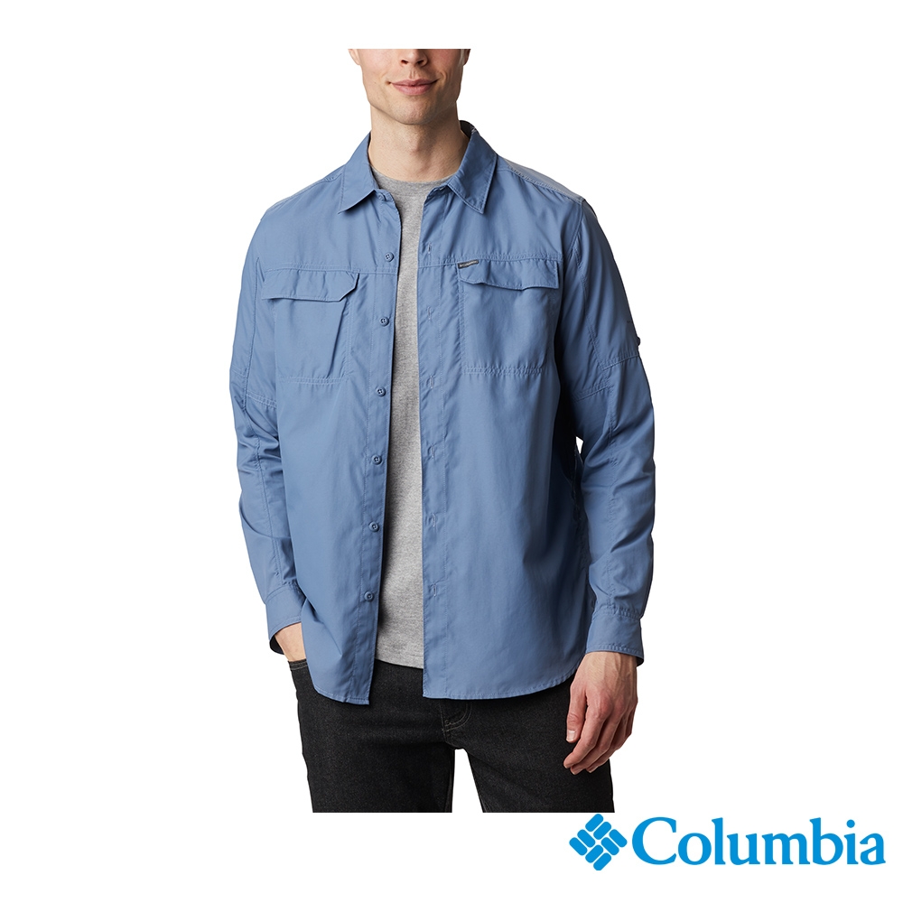 Columbia 哥倫比亞 男款 - Omni-Shade防曬50快排長袖襯衫-墨藍 UAE06510IB