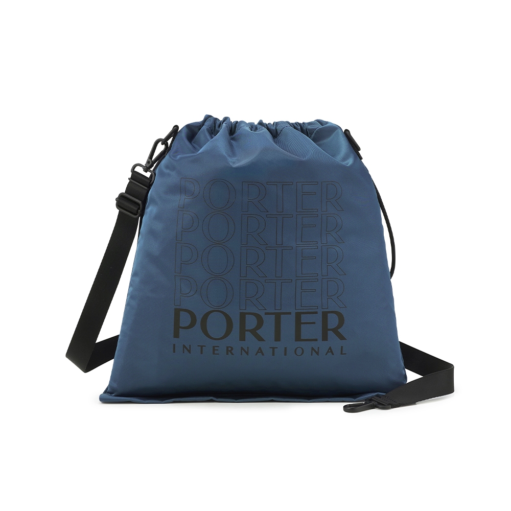 [加價購] PORTER INTERNATIONAL - 兩用收納斜肩包 - 希臘藍