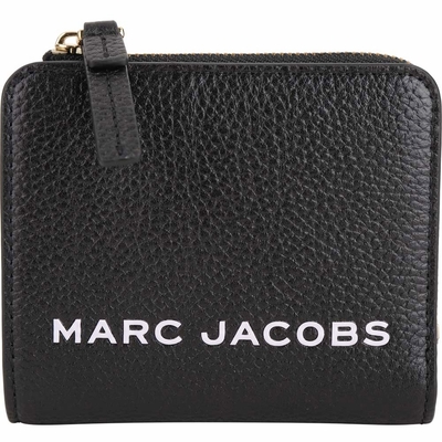 MARC JACOBS The Bold 字母牛皮短夾(黑色)