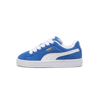 Puma Kids Suede Xl Ps 中童 藍白色 童鞋 麂皮 復古 板鞋 綁鞋帶 休閒鞋 39657801