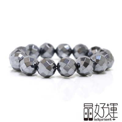 【晶好運】鈦赫茲14mm能量手珠/圓形/鑽切(BB-309/現貨)